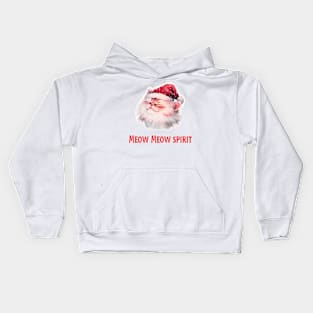 MeowMeow Spirit - Santa Cat Kids Hoodie